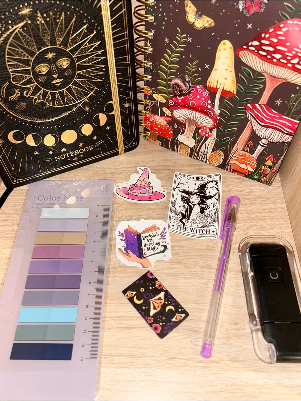 Celestial Witchy Journaling Bundle - Witchy Mushroom Junk Journal Set - Picture 2 of 7